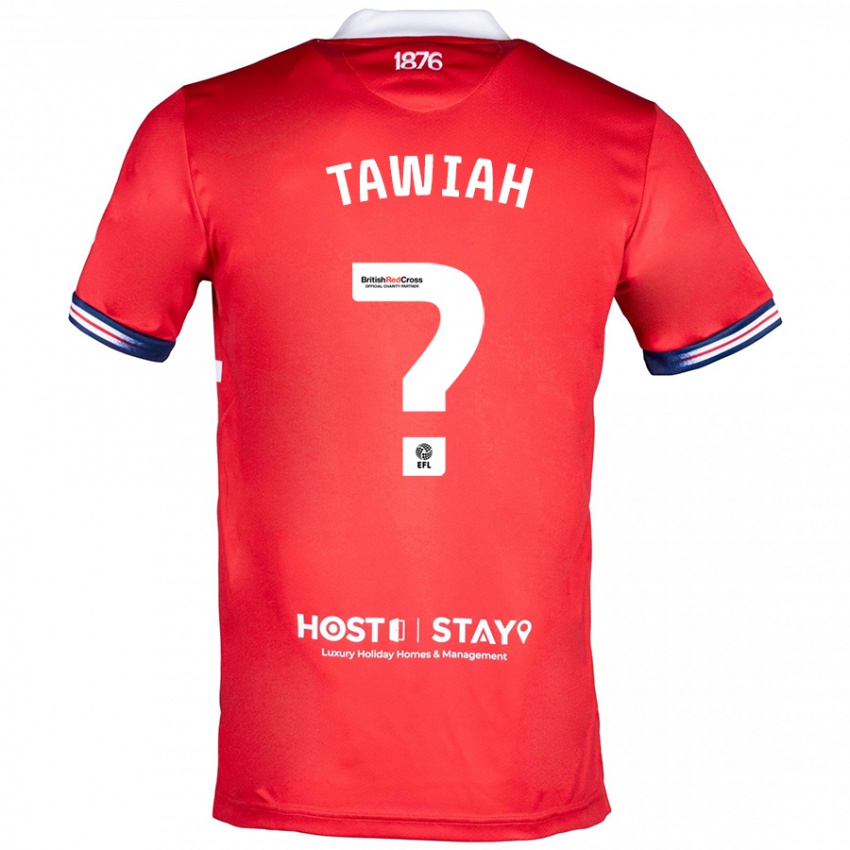 Kvinder Judah Tawiah #0 Rød Hjemmebane Spillertrøjer 2023/24 Trøje T-Shirt