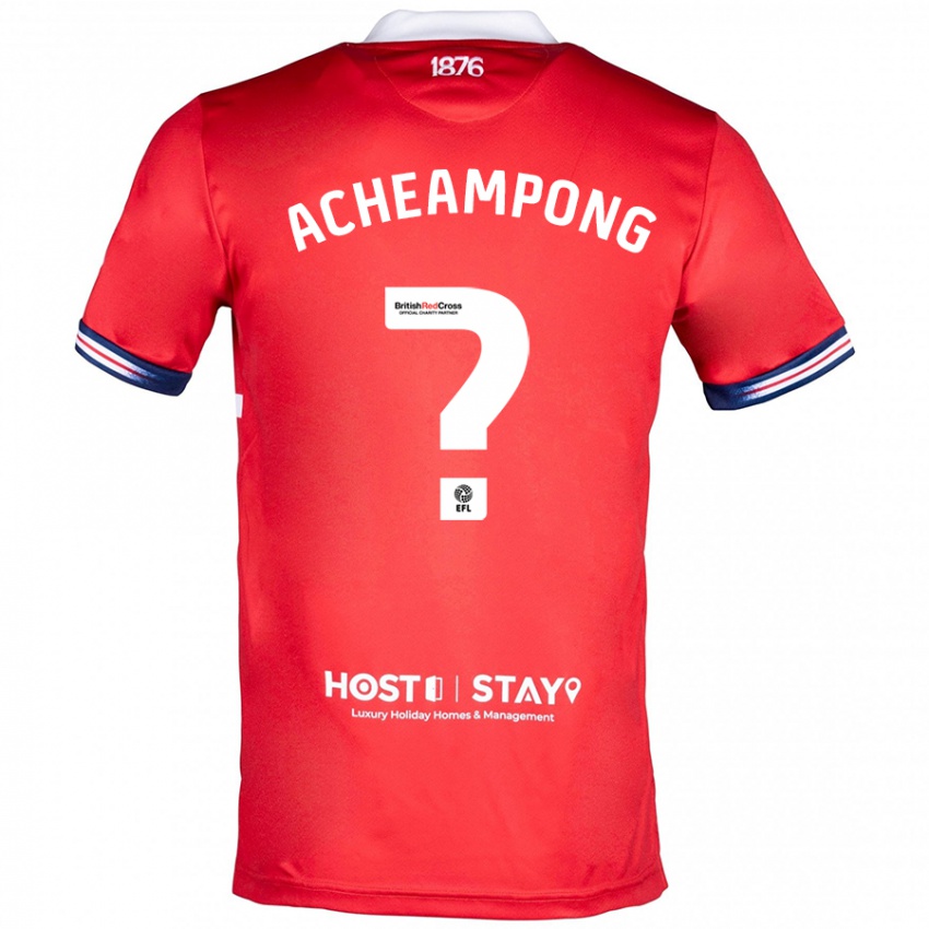 Kvinder Prince Acheampong #0 Rød Hjemmebane Spillertrøjer 2023/24 Trøje T-Shirt