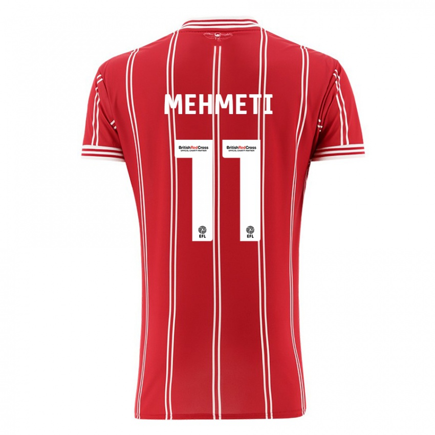 Kvinder Anis Mehmeti #11 Rød Hjemmebane Spillertrøjer 2023/24 Trøje T-Shirt