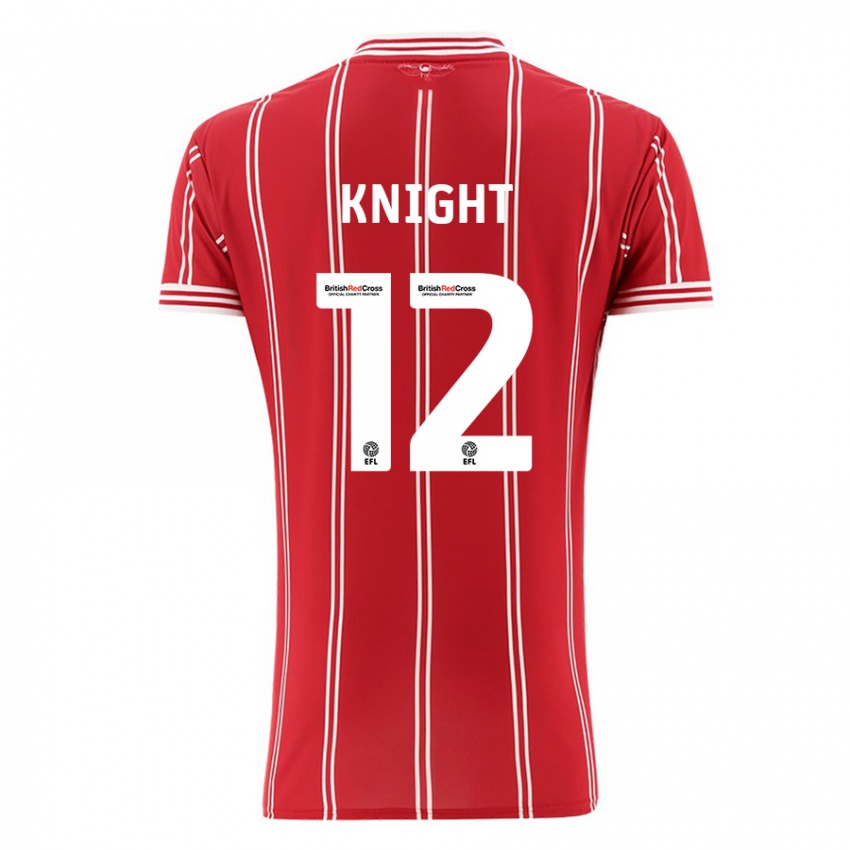 Kvinder Jason Knight #12 Rød Hjemmebane Spillertrøjer 2023/24 Trøje T-Shirt