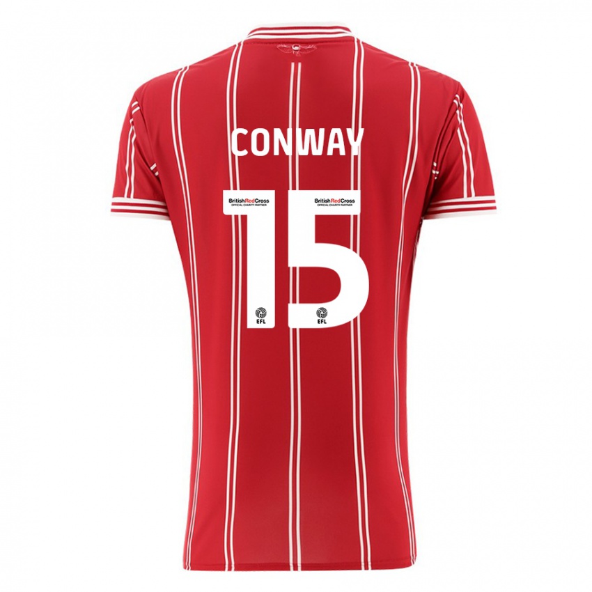 Kvinder Tommy Conway #15 Rød Hjemmebane Spillertrøjer 2023/24 Trøje T-Shirt