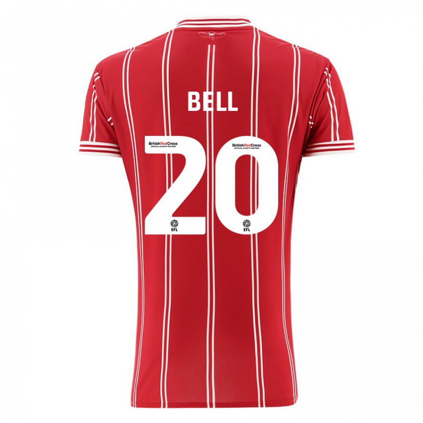 Kvinder Sam Bell #20 Rød Hjemmebane Spillertrøjer 2023/24 Trøje T-Shirt