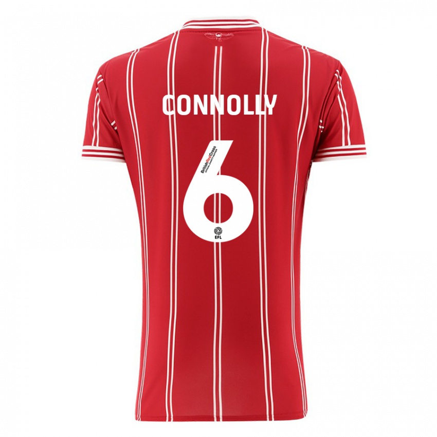 Kvinder Megan Connolly #6 Rød Hjemmebane Spillertrøjer 2023/24 Trøje T-Shirt