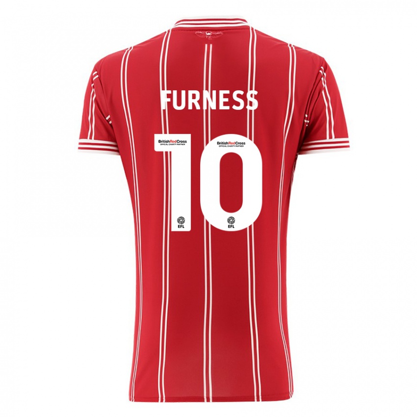 Kvinder Rachel Furness #10 Rød Hjemmebane Spillertrøjer 2023/24 Trøje T-Shirt