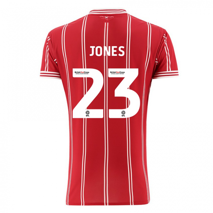 Kvinder Carrie Jones #23 Rød Hjemmebane Spillertrøjer 2023/24 Trøje T-Shirt