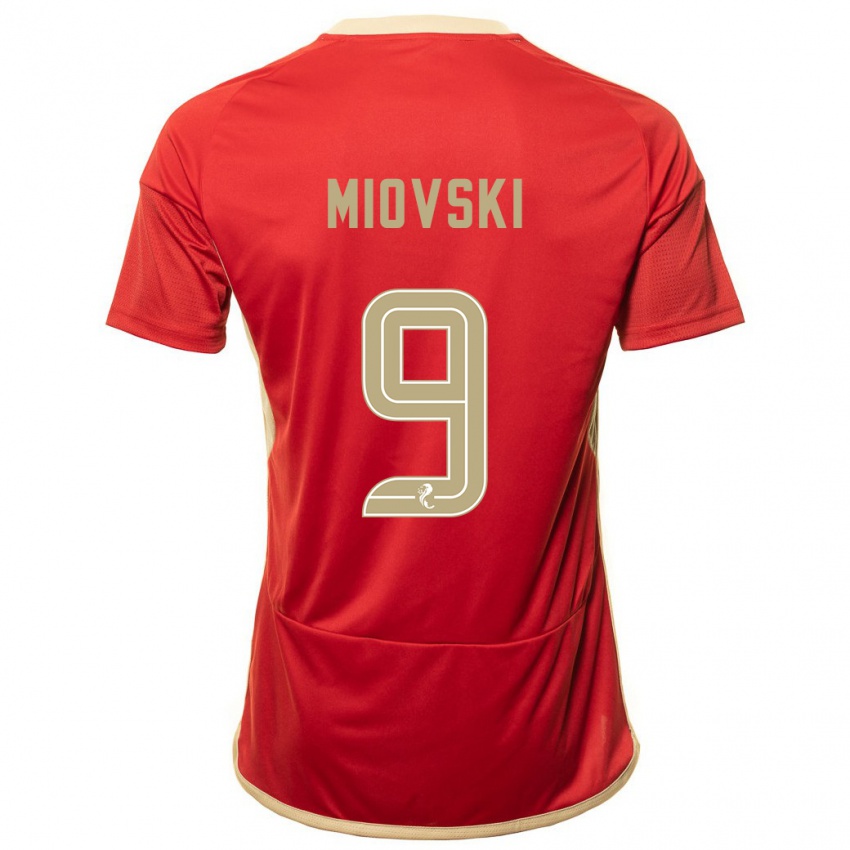 Kvinder Bojan Miovski #9 Rød Hjemmebane Spillertrøjer 2023/24 Trøje T-Shirt
