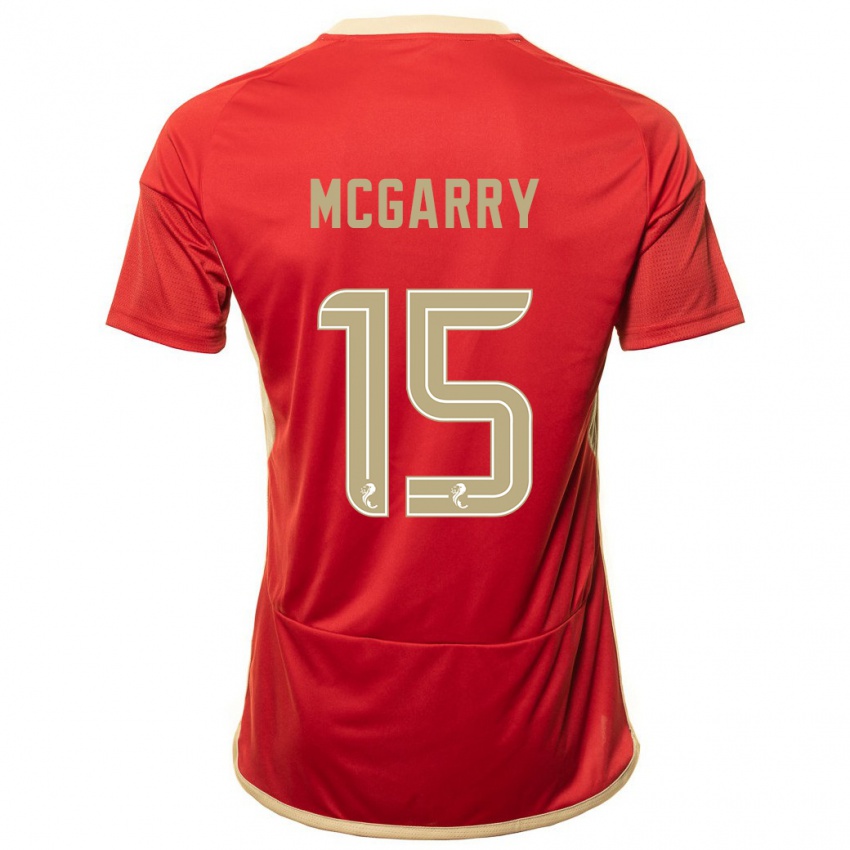 Kvinder James Mcgarry #15 Rød Hjemmebane Spillertrøjer 2023/24 Trøje T-Shirt