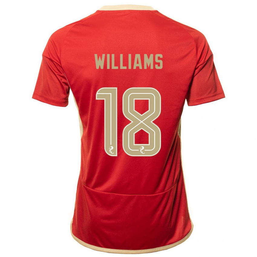 Kvinder Rhys Williams #18 Rød Hjemmebane Spillertrøjer 2023/24 Trøje T-Shirt