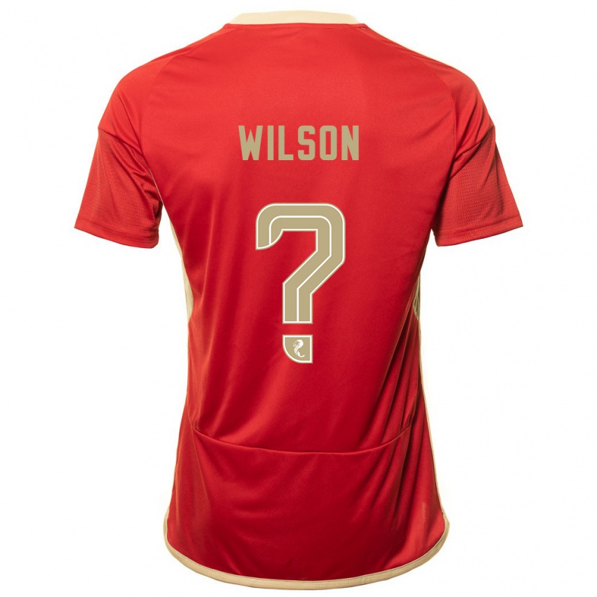 Kvinder Cameron Wilson #0 Rød Hjemmebane Spillertrøjer 2023/24 Trøje T-Shirt
