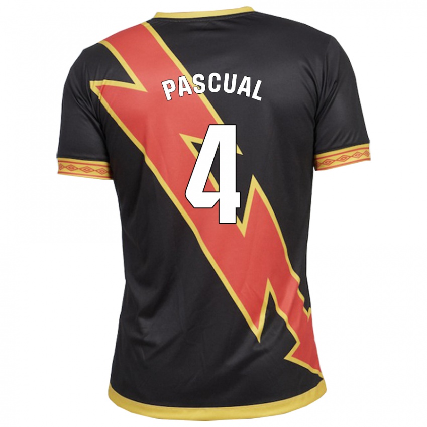 Kvinder Martin Pascual #4 Sort Udebane Spillertrøjer 2023/24 Trøje T-Shirt