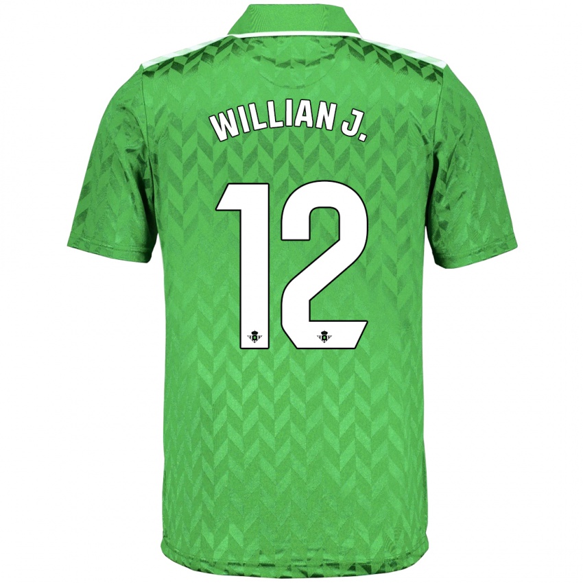 Kvinder Willian Jose #12 Grøn Udebane Spillertrøjer 2023/24 Trøje T-Shirt