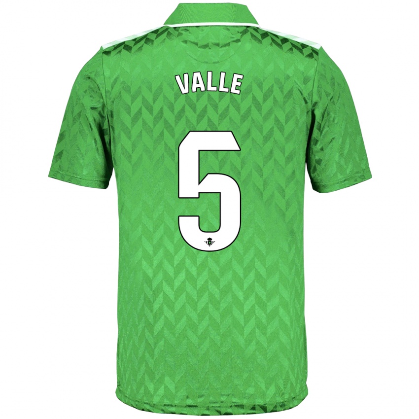 Kvinder María Valle López #5 Grøn Udebane Spillertrøjer 2023/24 Trøje T-Shirt