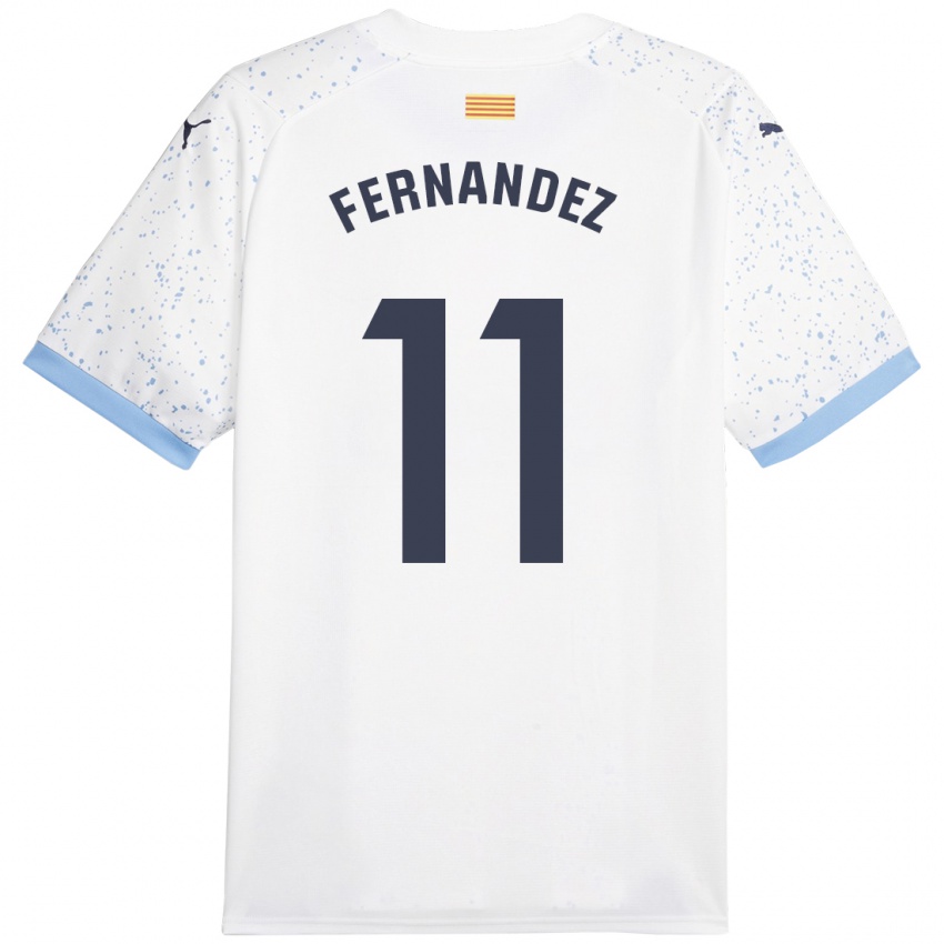 Kvinder Valery Fernández #11 Hvid Udebane Spillertrøjer 2023/24 Trøje T-Shirt
