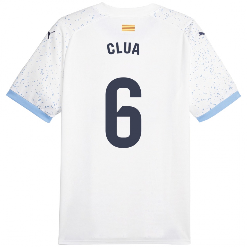 Kvinder Silvi Clua #6 Hvid Udebane Spillertrøjer 2023/24 Trøje T-Shirt