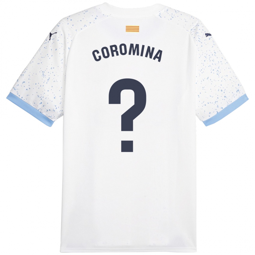Kvinder Arnau Coromina #0 Hvid Udebane Spillertrøjer 2023/24 Trøje T-Shirt