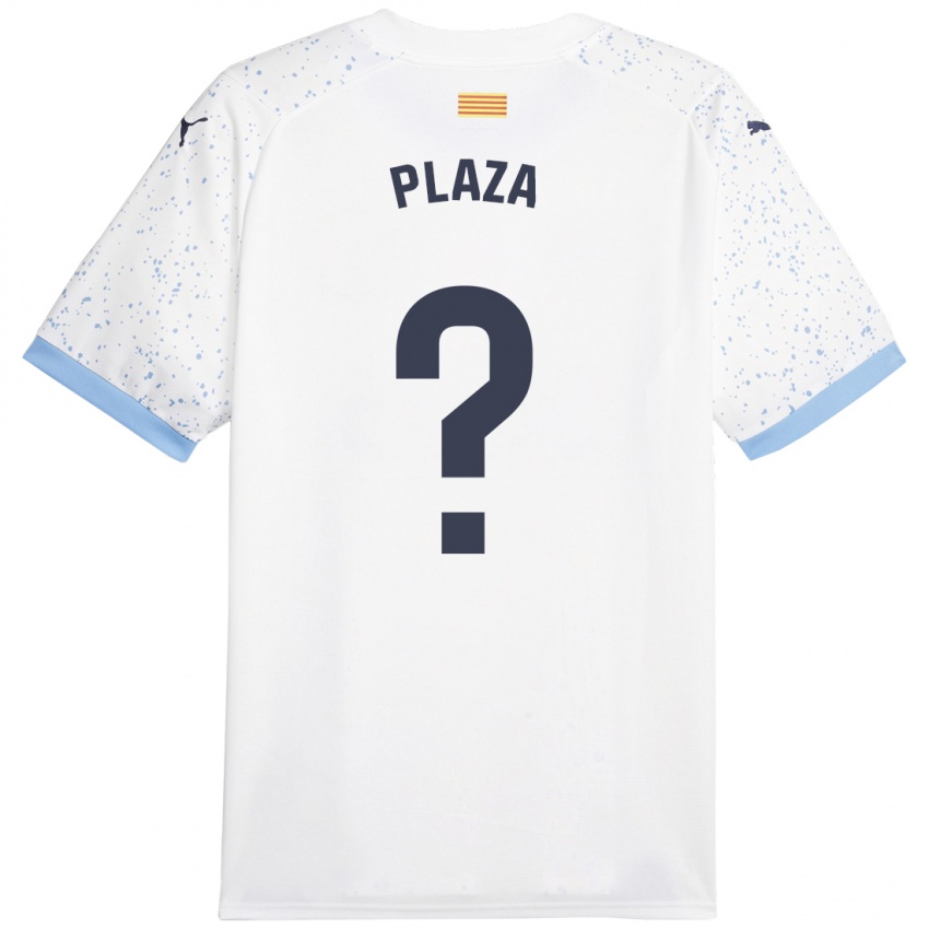 Kvinder Nacho Plaza #0 Hvid Udebane Spillertrøjer 2023/24 Trøje T-Shirt