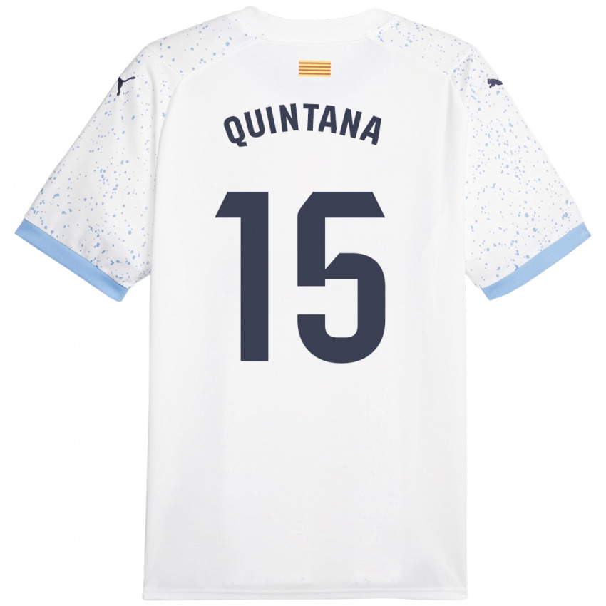 Kvinder Amru Quintana #15 Hvid Udebane Spillertrøjer 2023/24 Trøje T-Shirt