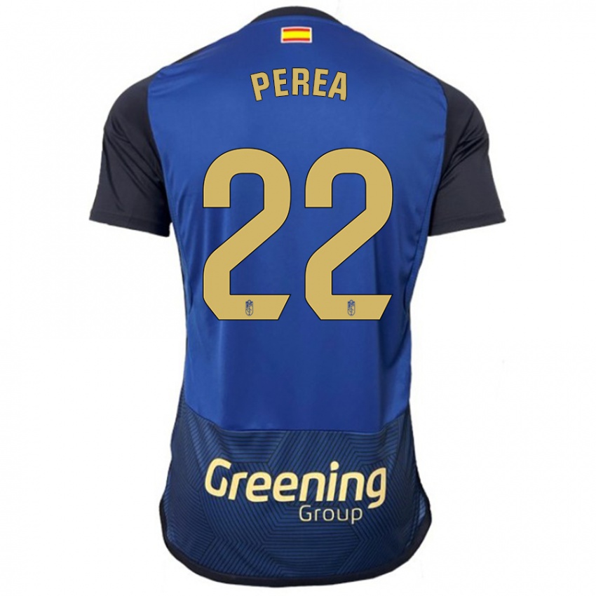 Kvinder Alberto Perea #22 Flåde Udebane Spillertrøjer 2023/24 Trøje T-Shirt