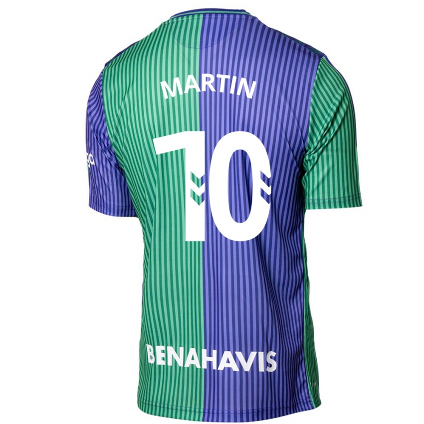 Kvinder Jesús Martín #10 Grøn Blå Udebane Spillertrøjer 2023/24 Trøje T-Shirt