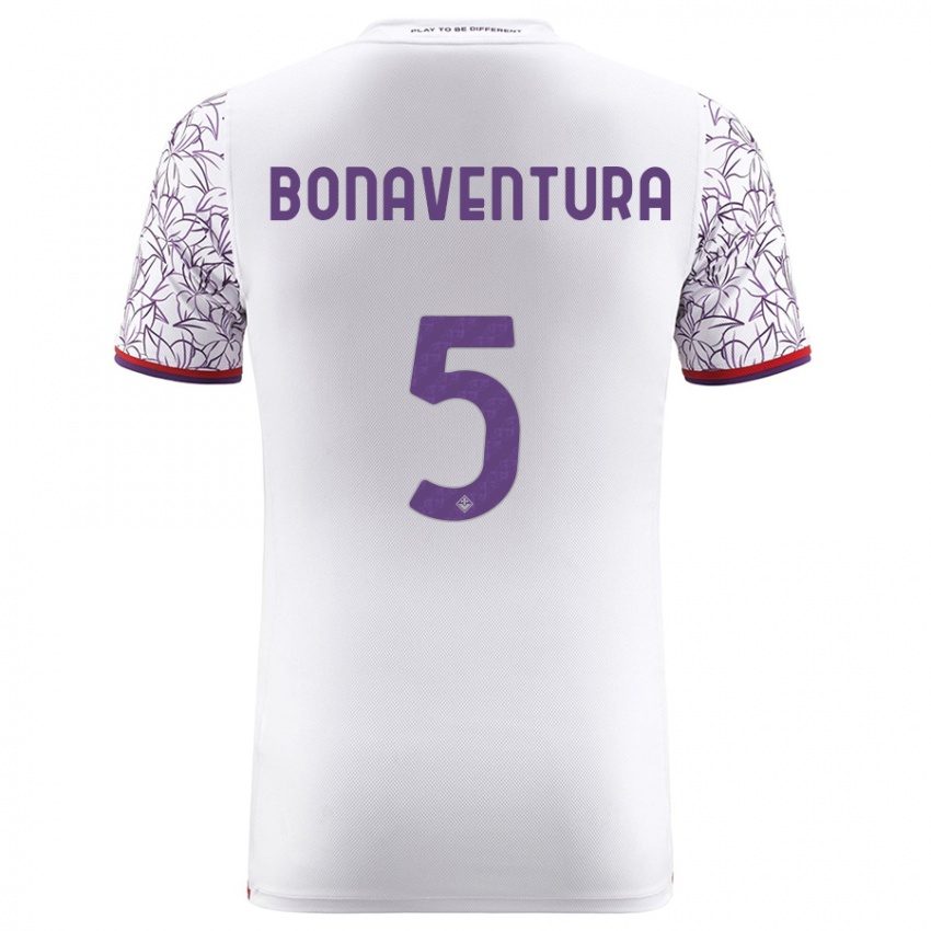 Kvinder Giacomo Bonaventura #5 Hvid Udebane Spillertrøjer 2023/24 Trøje T-Shirt