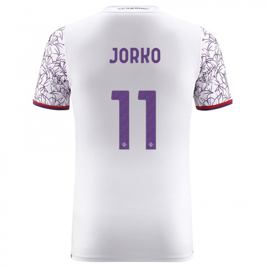 Kvinder Jonathan Ikone #11 Hvid Udebane Spillertrøjer 2023/24 Trøje T-Shirt