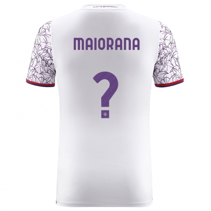 Kvinder Stefano Maiorana #0 Hvid Udebane Spillertrøjer 2023/24 Trøje T-Shirt