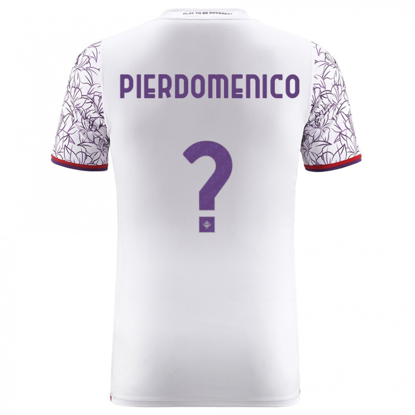 Kvinder Jacopo Di Pierdomenico #0 Hvid Udebane Spillertrøjer 2023/24 Trøje T-Shirt