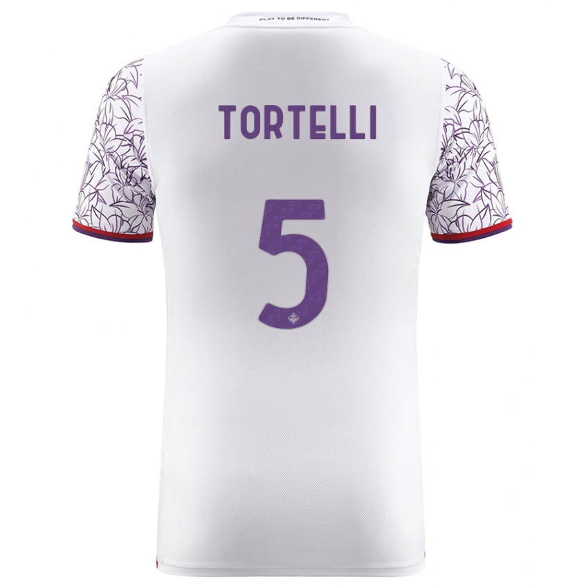 Kvinder Alice Tortelli #5 Hvid Udebane Spillertrøjer 2023/24 Trøje T-Shirt