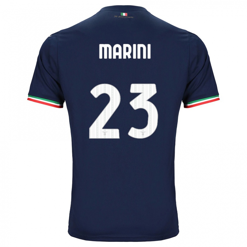 Kvinder Matteo Marini #23 Flåde Udebane Spillertrøjer 2023/24 Trøje T-Shirt