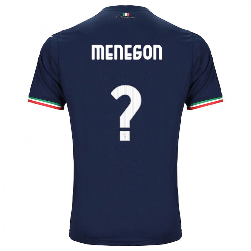 Kvinder Riccardo Menegon #0 Flåde Udebane Spillertrøjer 2023/24 Trøje T-Shirt