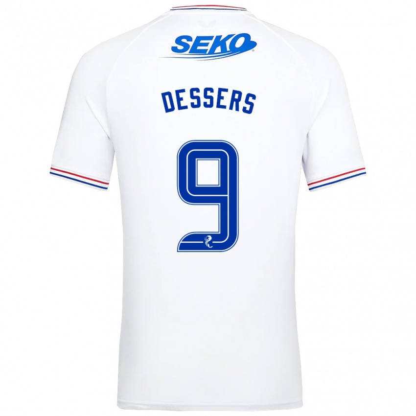 Kvinder Cyriel Dessers #9 Hvid Udebane Spillertrøjer 2023/24 Trøje T-Shirt