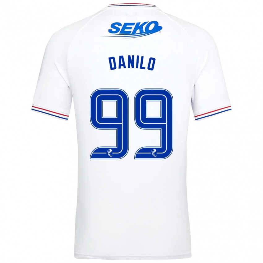 Kvinder Danilo #99 Hvid Udebane Spillertrøjer 2023/24 Trøje T-Shirt