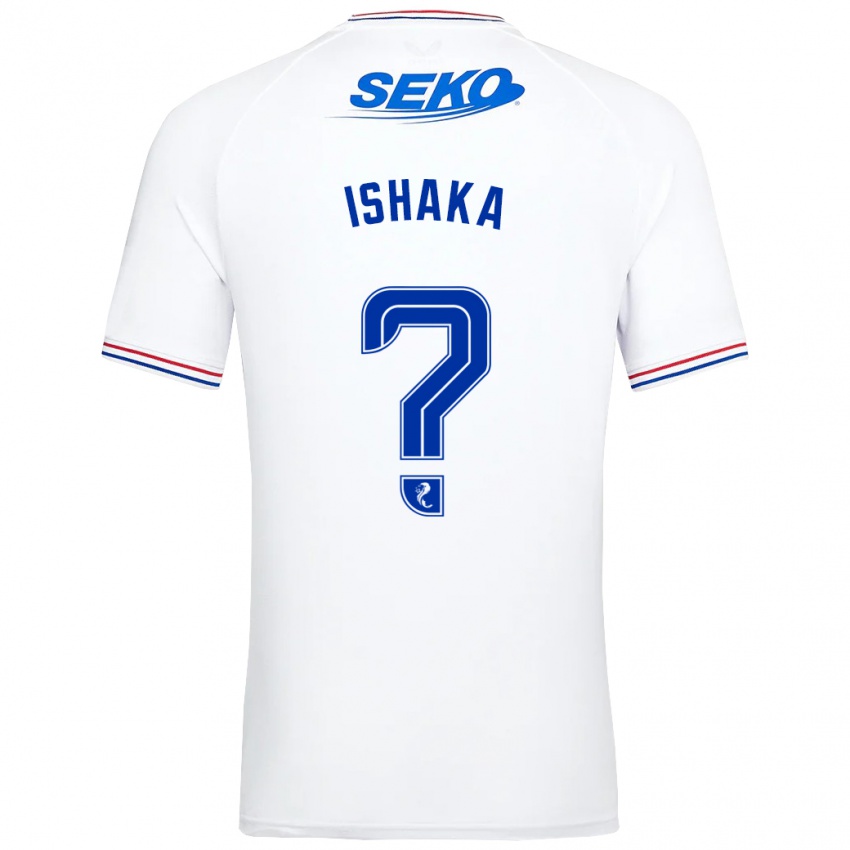 Kvinder Thompson Ishaka #0 Hvid Udebane Spillertrøjer 2023/24 Trøje T-Shirt