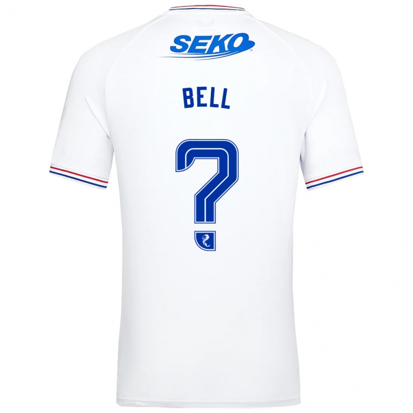 Kvinder Cameron Bell #0 Hvid Udebane Spillertrøjer 2023/24 Trøje T-Shirt