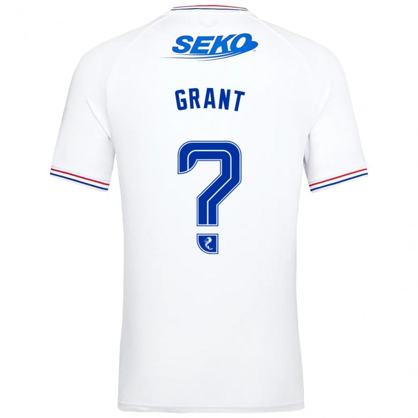 Kvinder Leyton Grant #0 Hvid Udebane Spillertrøjer 2023/24 Trøje T-Shirt
