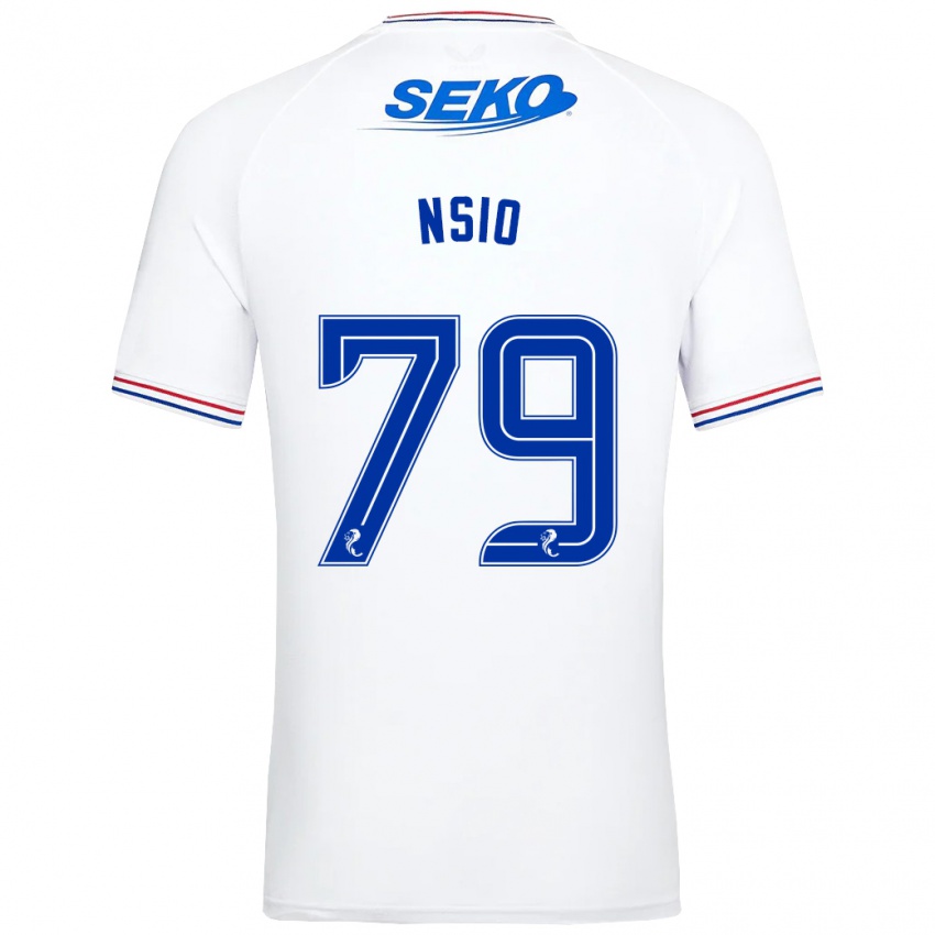 Kvinder Paul Nsio #79 Hvid Udebane Spillertrøjer 2023/24 Trøje T-Shirt