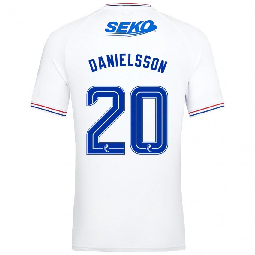 Kvinder Jenny Julia Danielsson #20 Hvid Udebane Spillertrøjer 2023/24 Trøje T-Shirt