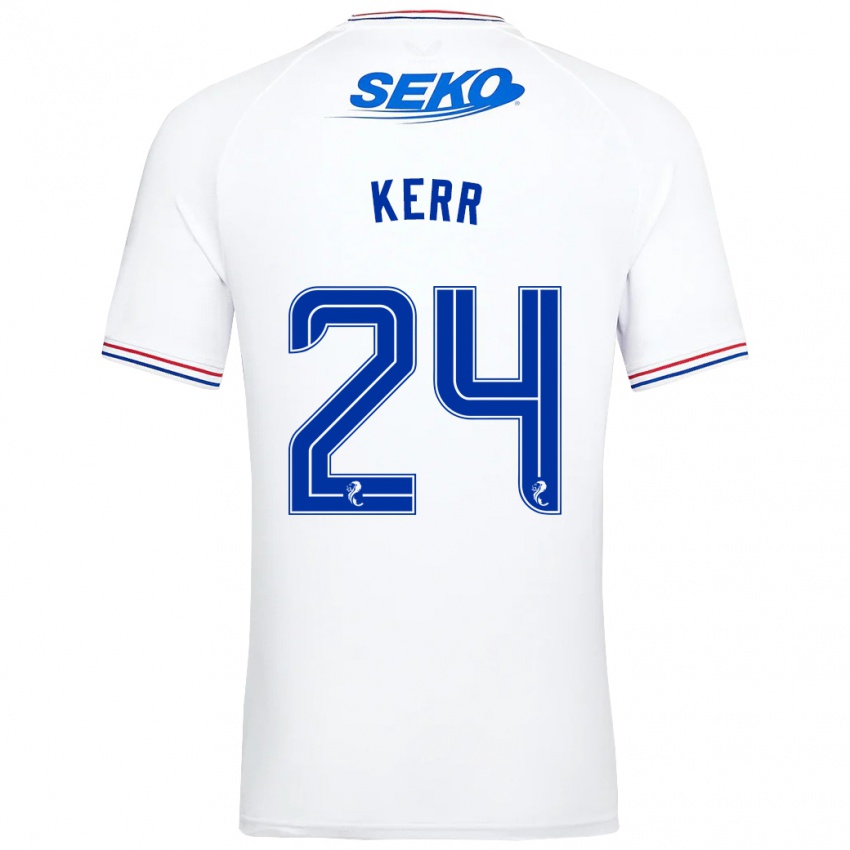 Kvinder Samantha Mary Kerr #24 Hvid Udebane Spillertrøjer 2023/24 Trøje T-Shirt