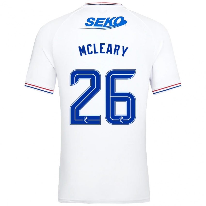 Kvinder Jodi Mcleary #26 Hvid Udebane Spillertrøjer 2023/24 Trøje T-Shirt