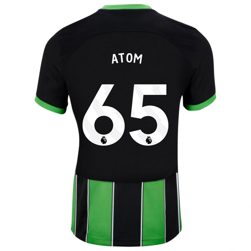 Kvinder Noel Atom #65 Sort Grøn Udebane Spillertrøjer 2023/24 Trøje T-Shirt