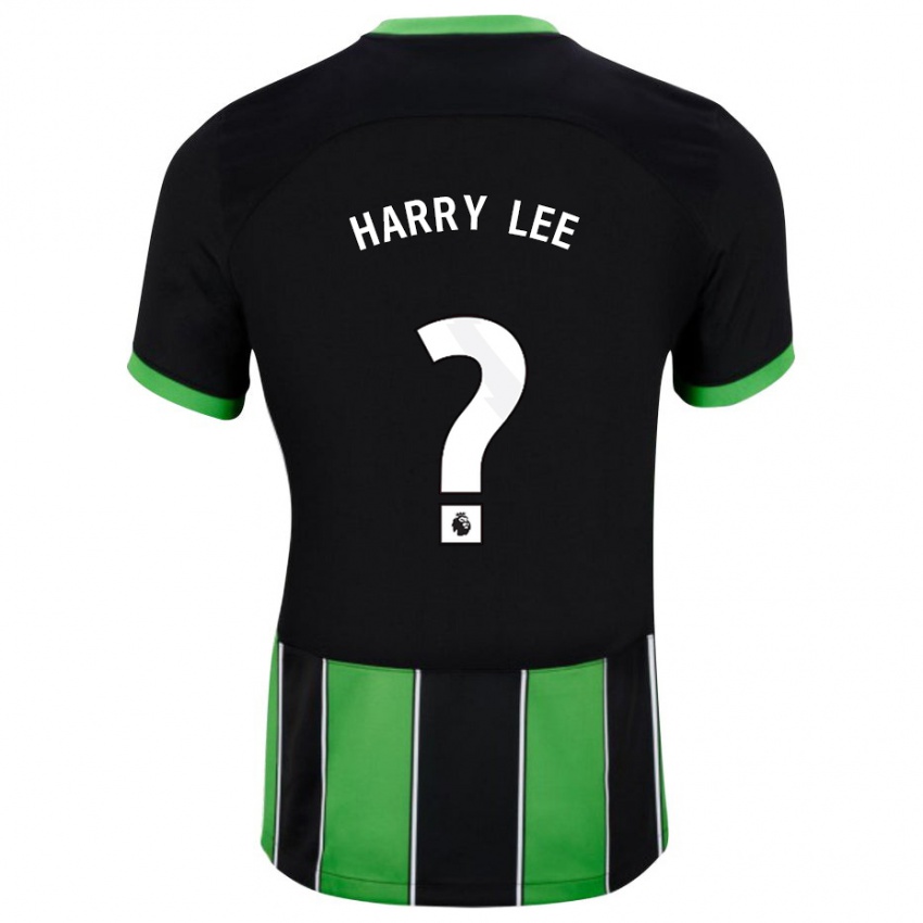 Kvinder Harry Lee #0 Sort Grøn Udebane Spillertrøjer 2023/24 Trøje T-Shirt