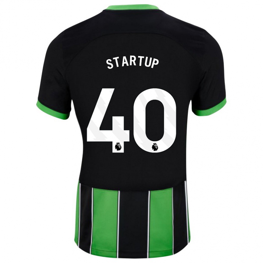 Kvinder Katie Startup #40 Sort Grøn Udebane Spillertrøjer 2023/24 Trøje T-Shirt
