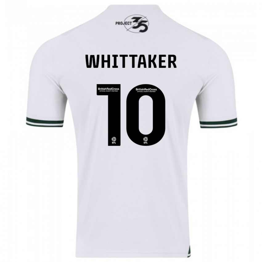Kvinder Morgan Whittaker #10 Hvid Udebane Spillertrøjer 2023/24 Trøje T-Shirt