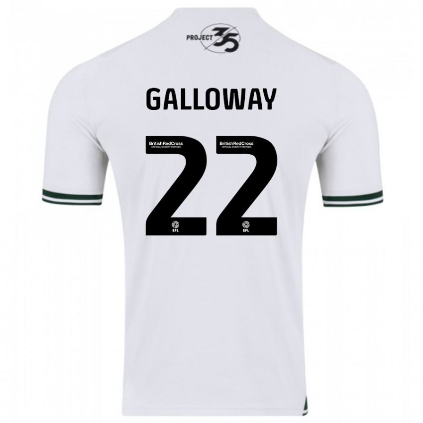 Kvinder Brendan Galloway #22 Hvid Udebane Spillertrøjer 2023/24 Trøje T-Shirt