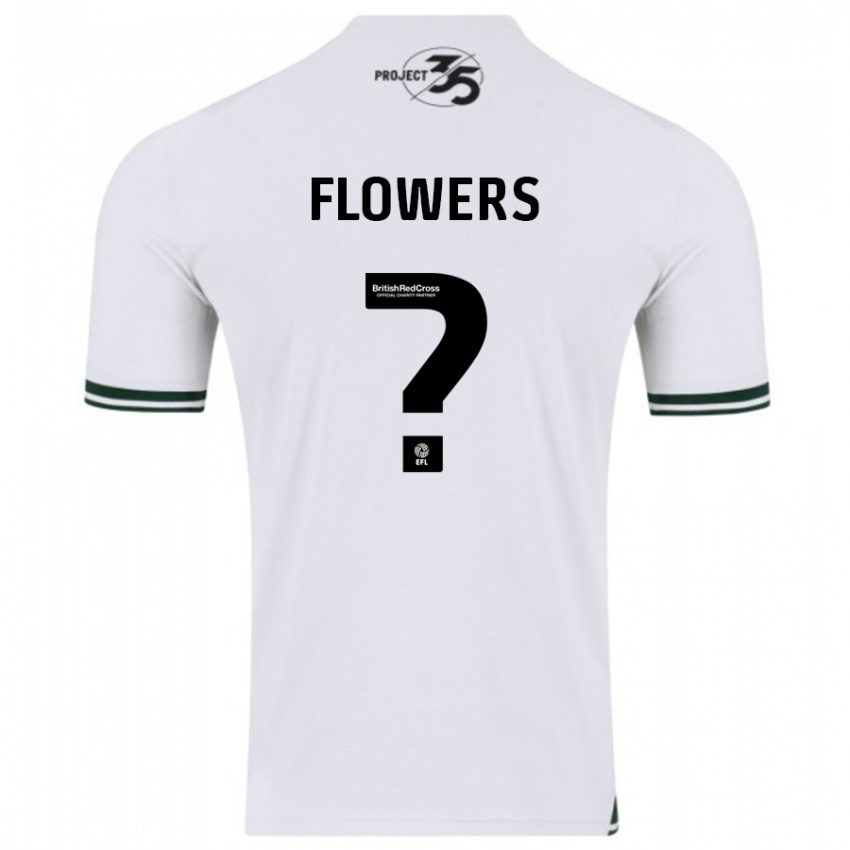 Kvinder Lewis Flowers #0 Hvid Udebane Spillertrøjer 2023/24 Trøje T-Shirt
