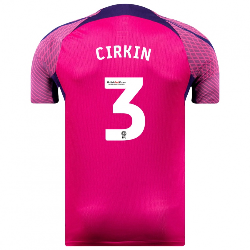 Kvinder Dennis Cirkin #3 Lilla Udebane Spillertrøjer 2023/24 Trøje T-Shirt