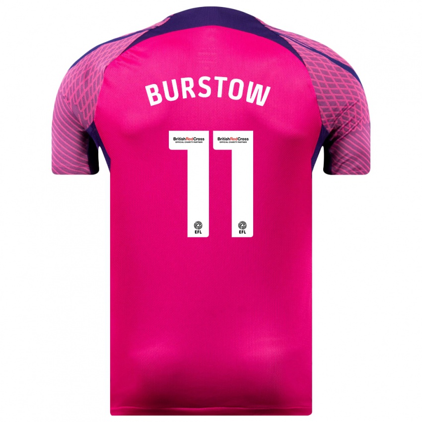 Kvinder Mason Burstow #11 Lilla Udebane Spillertrøjer 2023/24 Trøje T-Shirt