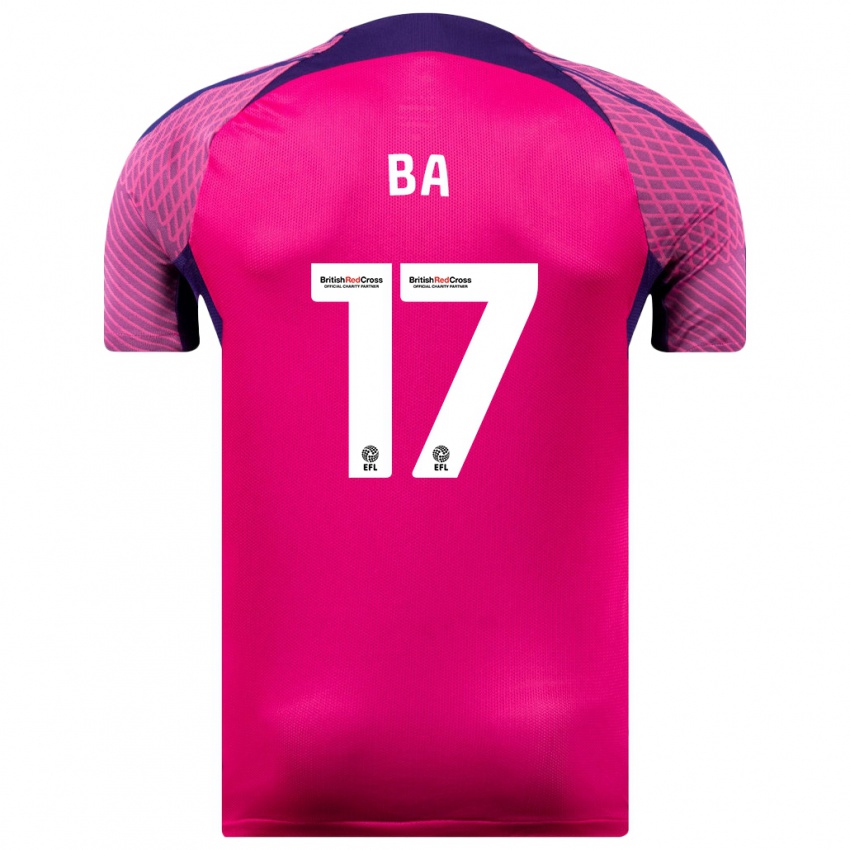 Kvinder Abdoullah Ba #17 Lilla Udebane Spillertrøjer 2023/24 Trøje T-Shirt