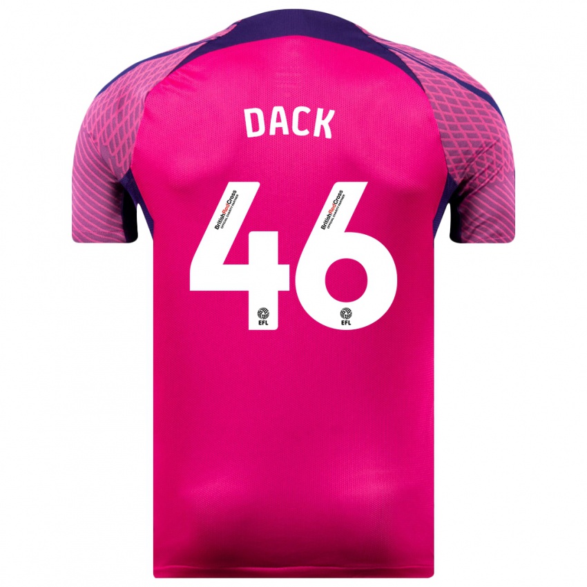 Kvinder Bradley Dack #46 Lilla Udebane Spillertrøjer 2023/24 Trøje T-Shirt