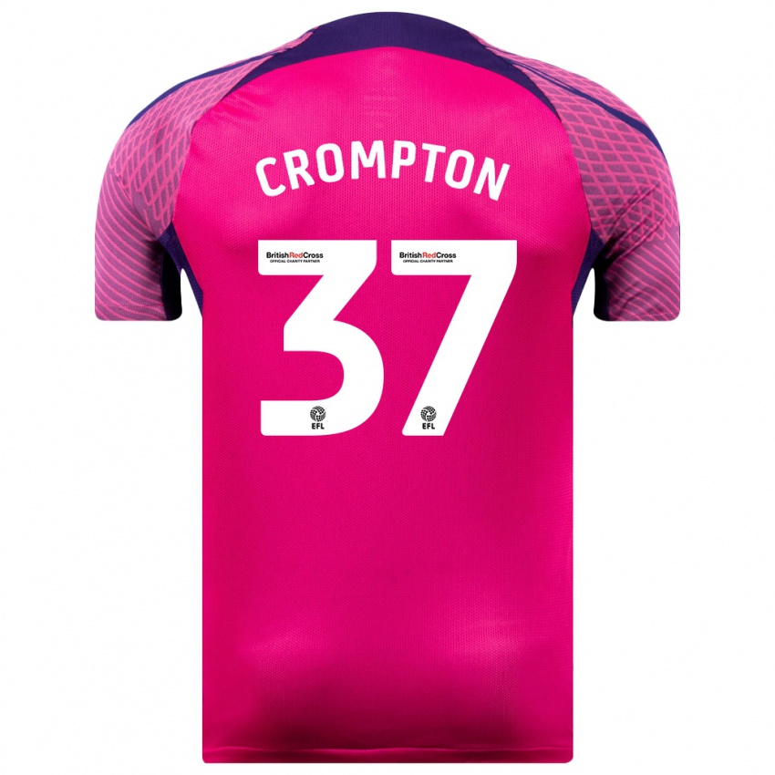 Kvinder Ben Crompton #37 Lilla Udebane Spillertrøjer 2023/24 Trøje T-Shirt